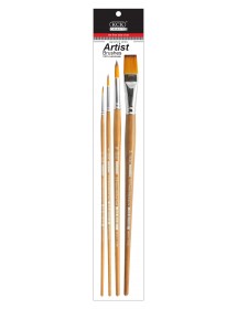 KCK PREMIUM NYLON LONG HANDLE ARTIST BRUSH - BR LH06